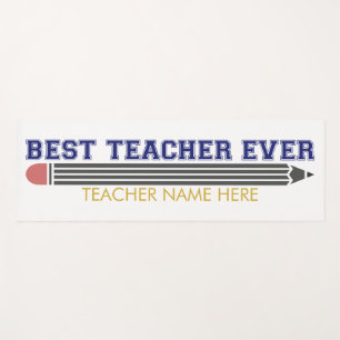 Personalised Best Teacher Ever - Customised Gift Yoga Mat