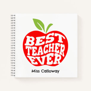 Personalised Best Teacher Ever Notebook