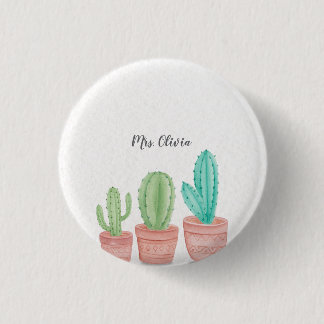 Personalised Best Teacher Gift 3 Cm Round Badge