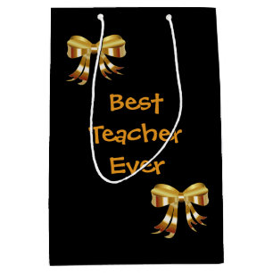 Personalised Best Teacher Medium Gift Bag