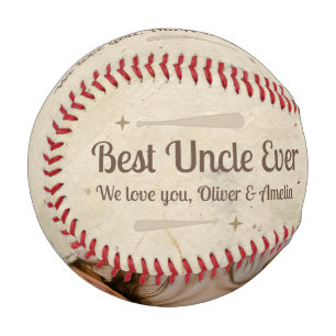 Personalised Best Uncle Ever Photo Gift Baseball