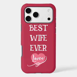 Personalised best wife ever pink &white