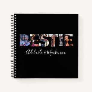 Personalised Bestie BFF Best Friends Photo Collage Notebook