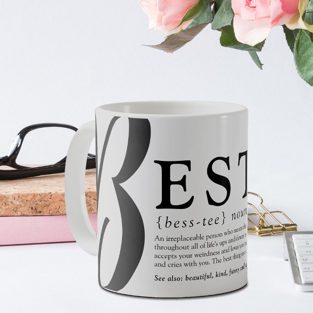 Personalised Bestie Definition Keepsake Gift Coffee Mug (Creator Uploaded)