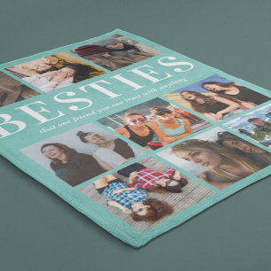 Personalised Bestie Gift Best Friend Fleece Blanket