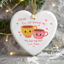 Personalised Bestie Hearts Gift