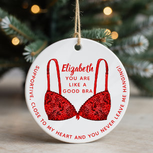 Personalised Bestie Photo  Ceramic Tree Decoration