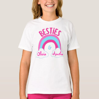 Personalised Besties BFF Best Friends T-Shirt