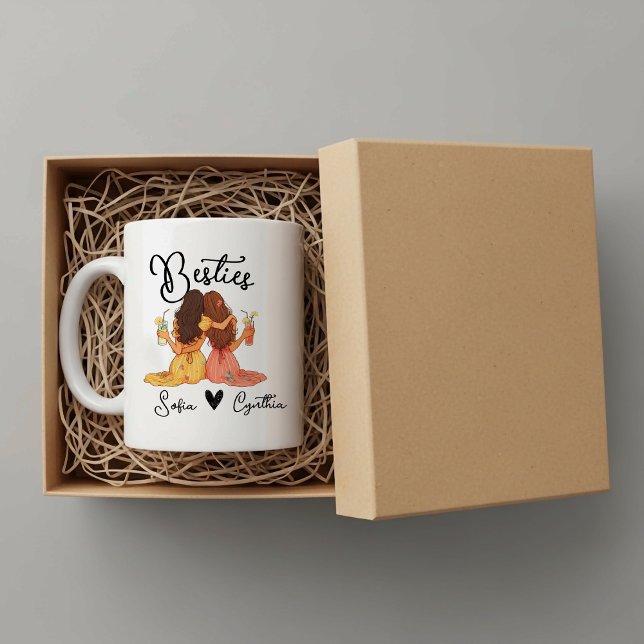 Personalised besties mug (Creator Uploaded)