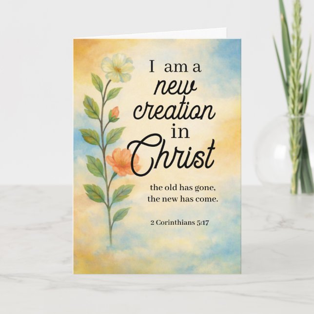 Personalised Bible Verse Card with Custom Message  (Front)