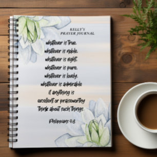 Personalised Bible Verse Floral Prayer Journal
