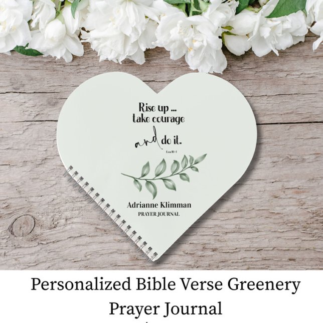 Personalised Bible Verse Greenery Prayer Journal (Creator Uploaded)