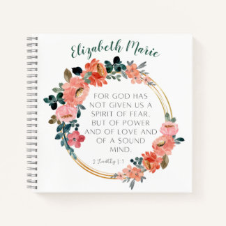 Personalised Bible Verse Notebook