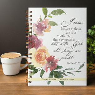 Personalised Bible Verse Spiral Prayer Journal