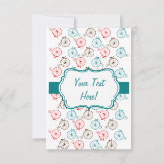 Personalised Bicycle Card