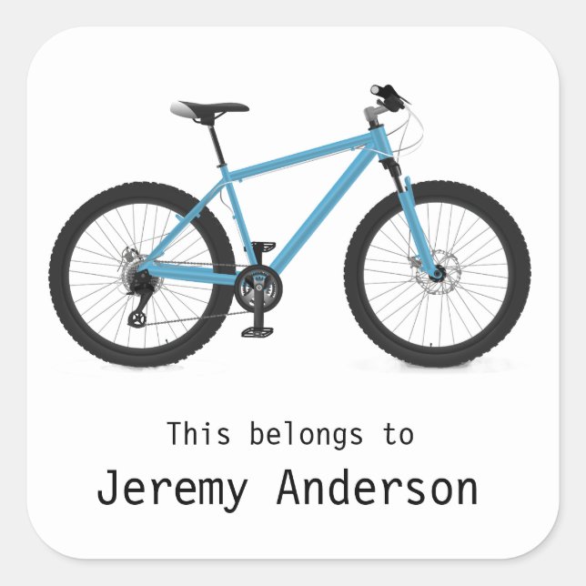 Personalised Bicycle Sticker (Front)