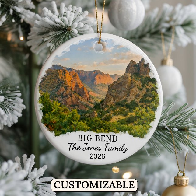 Personalised Big Bend National Park Ornament Texas (Creator Uploaded)
