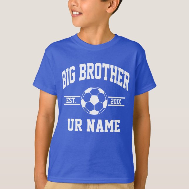 Personalised Big Brother Soccer T-Shirt (Front)