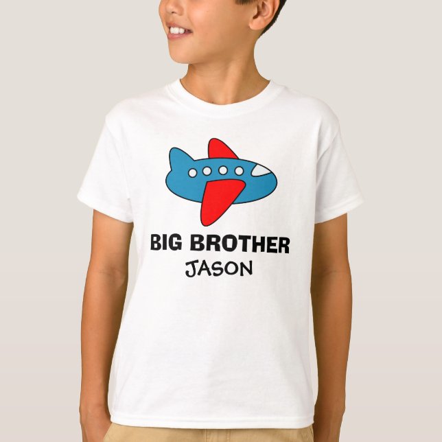 Personalised big brother t shirt for boys (Front)