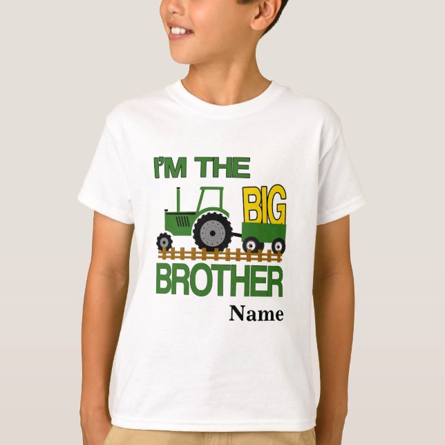 Personalised Big Brother tractor t-shirt (Front)