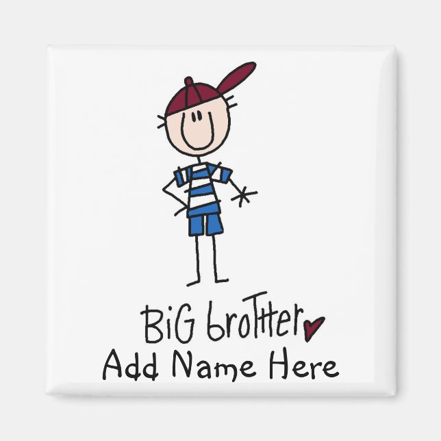 Personalised Big Brother Tshirts and Gifts Magnet (Front)