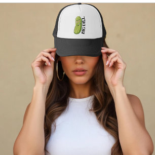 Personalised Big Dill Green Pickle Funny Trucker Hat