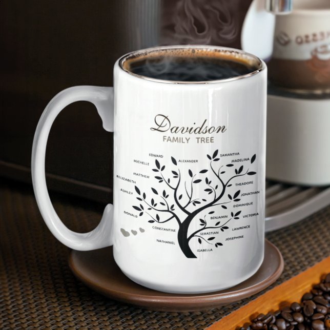 Personalised Big Family Tree (20 names) Coffee Mug (Creator Uploaded)
