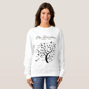 Personalised Big Family Tree (20 names) Sweatshirt