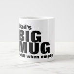 Personalised Big Mug With Name And Text<br><div class="desc">Personalised Big Mug With Name And Text .. fun and silly jumbo drink-ware from Ricaso  .. in black and white bold text</div>