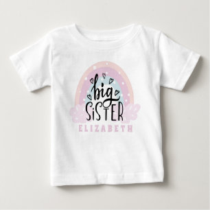 Personalised Big Sister Baby T-Shirt
