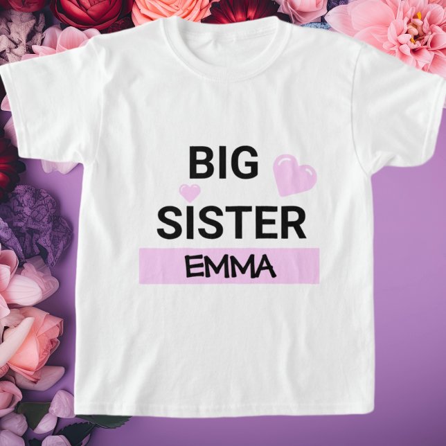 Personalised Big Sister Love  T-Shirt (Creator Uploaded)