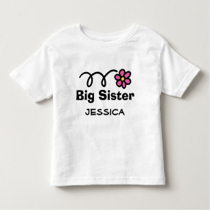 Personalised Big Sister t-shirt for older sibling