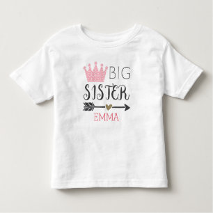 Personalised Big Sister Toddler T-Shirt