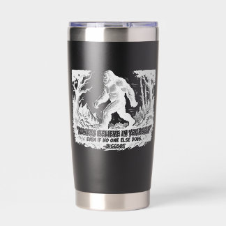 Personalised Bigfoot Believe In Yourself Sasquatch Insulated Tumbler