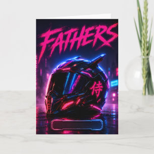 Personalised Biker Dad Card