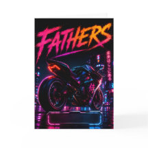 Personalised Biker Dad Greeting Card