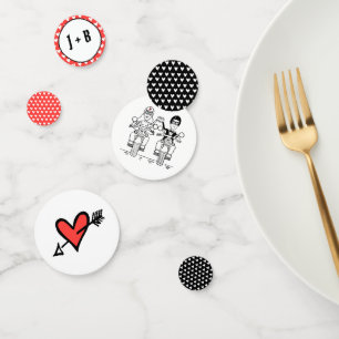 Personalised Biker Motorcycle Wedding Table Confet Confetti