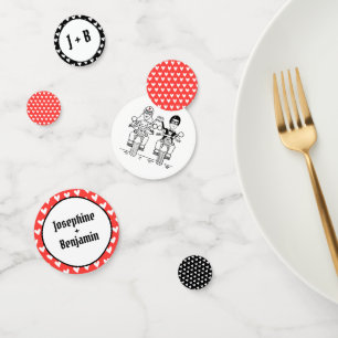 Personalised Biker Motorcycle Wedding Table Confetti