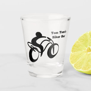 Personalised Biker Shot Glass
