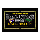 Personalised Billiards/ Pool Hall Decor