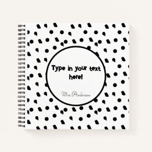 personalised binder,boho binder,modern boho custom notebook