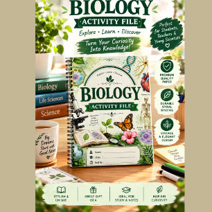 Personalised biology Project Notebook Vintage