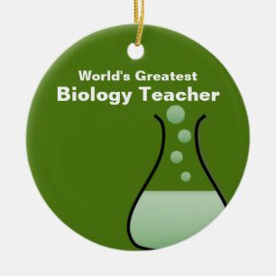 Personalised Biology Teacher's Ornament