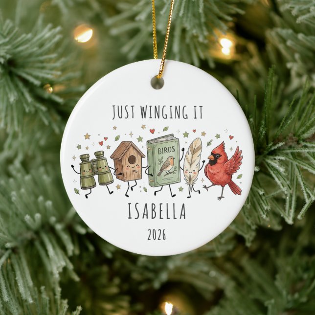Personalised Bird Lover Ornament (Tree)