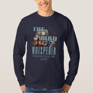 Personalised Bird Watching Location Date Name T-Shirt