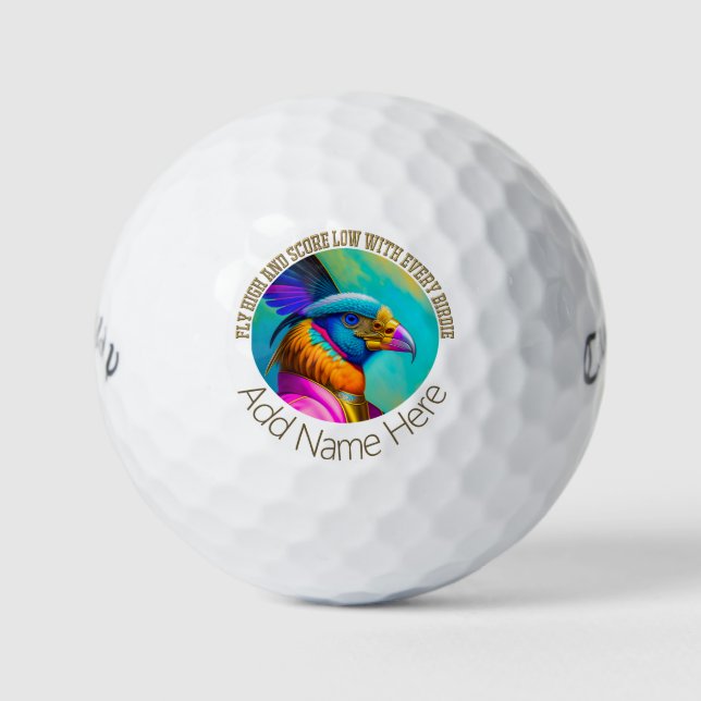 Personalised Birdie - Callaway Warbird Golf Balls (Front)
