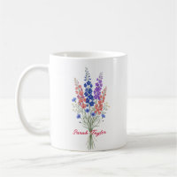 Personalised Birth Flower Larkspur Custom
