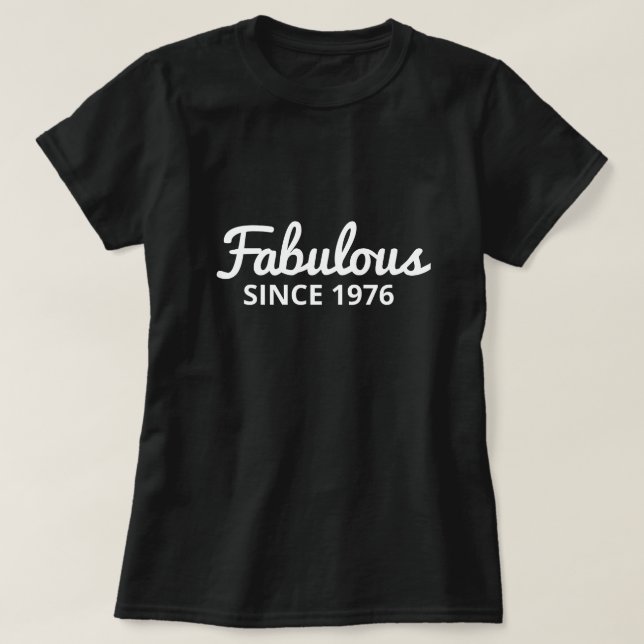 Personalised Birth Year T-Shirt (Design Front)