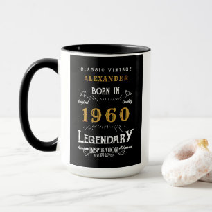 Personalised Birthday 1960 Add Name Legendary Big Mug