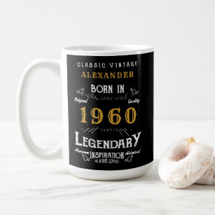 Personalised Birthday 1960 Add Your Name Legendary Coffee Mug